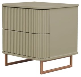 Mesa de Cabeceira Miami - Arizona com Detalhes Dourado Soleil Kleiner