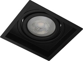 Plafon De Embutir Recuado Quadrado Flap - PRETO