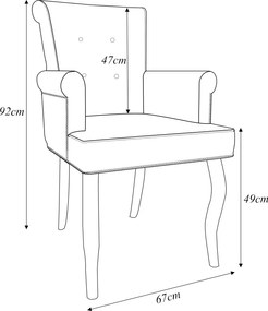 Kit 2 Cadeiras de Jantar Belford Veludo Preto Pés de Madeira Design Sofisticado G48 -  Gran Belo