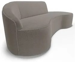 Sofá Living  3 Lugares 260cm Braço Esquerdo Mozart D06 Bouclê Bege Esc