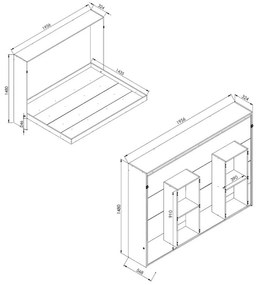 Cama Quarto Articulável Horizontal Casal Latino - Montana