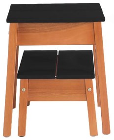 Kit Banqueta Duo Preta - Wood Prime MP 10366