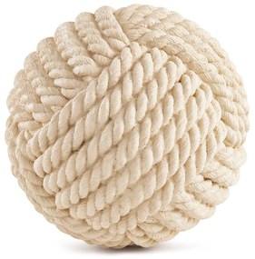 Enfeite Decorativo "Esfera" em Poliresina Off White 19x19 cm - D'Rossi