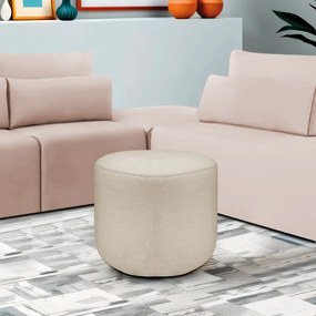Puff Orgânico Decorativo Conforto Luxo Moá Bouclé