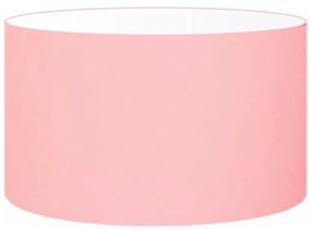 Cúpula Abajur Cilíndrica Cp-7025 Ø50x30cm Rosa Bebê