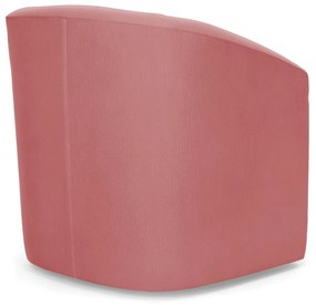 Poltrona Decorativa Base Giratória Stella Max Suede D03 - D'Rossi - Rose
