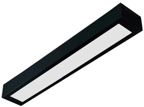 Plafon Led Sobrepor Retangular Preto 36W 6500K Londres