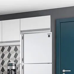 Armário Aéreo Geladeira 60cm 1 Porta Basculante Andréia Branco - AJL M