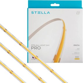 Fita De Led Cob 8W Por Metro 24V 5M All Light Pro - LED BRANCO QUENTE (3000K)