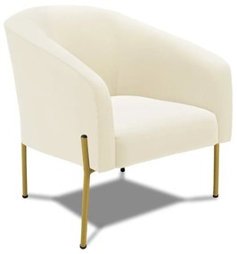 Poltrona Decorativa Pé de Ferro Dourado Stella Cotelê Int/Veludo D03 - D'Rossi - Menta