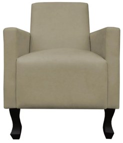Poltrona Amamentação Sofia Suede Nude