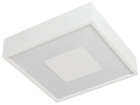 Plafon Dona 27X27Cm Led 16,4W Bivolt | Usina 19295/27 (PT - Preto Texturizado, 4000k)