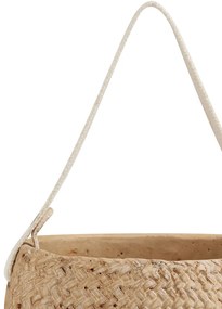Cachepot Pendente em Cimento Palha 15x20 cm - D'Rossi