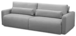 Sofá Retrátil Reclinável 240cm Sinna F05 Linho Cinza - Mpozenato