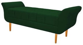 Recamier Estofado Ari 90 cm Solteiro Suede Verde - ADJ Decor