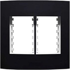 Placa 4x4 6 Módulos Preto Inova Pro Class