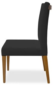 Cadeira de Jantar Milan Linho Preto