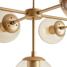 Pendente Torre 62X92X34Cm 8Xe27 G45 Metal E Globo Ø14Cm - Usina 16763/... (FN-F - Fendi Fosco, FOSCO)