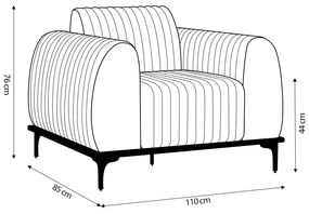 Kit 2 Poltronas Decorativas Sala de Estar Base de Madeira Euro Veludo Rosê G15 - Gran Belo