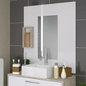 Gabinete Para Banheiro 60cm Com Cuba Painel Balcão Nichos