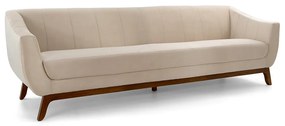 SOFA 3 LUGARES ATENAS VELUDO BEGE D-153