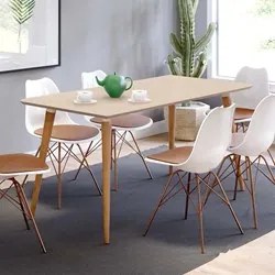 Mesa De Jantar Retangular 160cm 6 Lugares Veneza C14 Off White/Noce -