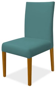 Kit 8 Cadeiras de Jantar Milan Veludo Azul Tiffany