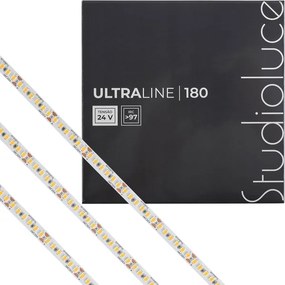 Fita De Led Dimerizavel 14W Por Metro 24V Irc97 5M Ultraline - LED BRANCO QUENTE (3000K)