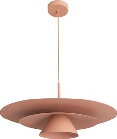 Pendente Led Alumínio 7w 2700k Ø60cm Plié - ROSÉ