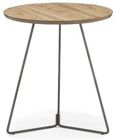 Mesa Lateral Danbi Tampo Cinamomo Base Chocolate Leve 55cm - 77253 Sun House