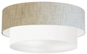 Plafon Para Banheiro Cilíndrico SB-3024 Cúpula Cor Rústico Bege Branco