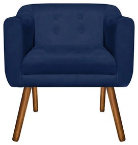 POLTRONA JULIA SUEDE AZUL MARINHO PES PA