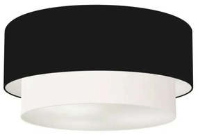 Plafon Para Corredor Cilíndrico SC-3017 Cúpula Cor Preto Branco