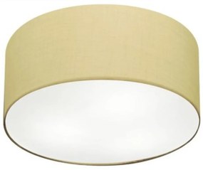 Plafon Cilíndrico Md-3055 Cúpula em Tecido 80x21cm Algodão Crú - Bivolt