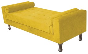 Recamier Baú Félix Solteiro 195 cm Suede - ADJ Decor