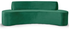 Sofá 3 Lugares Sala de Estar 210 cm Bélgica Veludo Verde G15 - Gran Belo