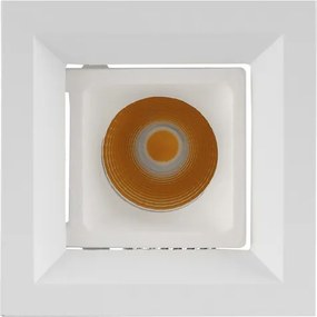 Plafon Led De Embutir 4W 15 2700K New Pixel - BRANCO