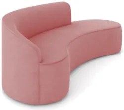 Sofá 4 Lugares Para Sala 220cm Orgânico Wendi Suede Rosê I01  - Mpozen