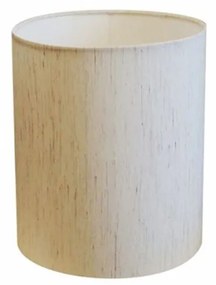 Cúpula Abajur Cilíndrica Cp-8001 Ø13x15cm Linho Bege