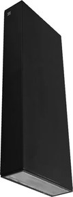 Arandela Led Aluminio Preto 15W 1200Lm Ip65 3000K Wall Max