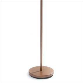 Luminária De Chão Ela 24X31X146Cm Tubo Metal Alumínio E Vidro 1Xmr11 /... (PRETO / COBRE BRILHO)