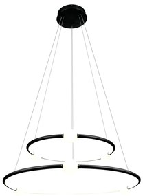 Pendente Nébula Ø87Cm / Ø64Cm Led 80W 3000K Bivolt / Anel Duplo | Bell...