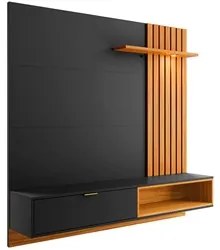 Painel Bancada Suspensa para TV até 65 Pol. Ripado 180cm Tocantins Pre