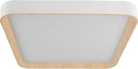 Plafon Led De Sobrepor Quadrado Metal 36W 3000K Eve - BRANCO