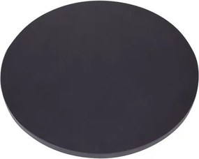 Tampo de Madeira Preto 60 CM Redondo - 25091 Sun House