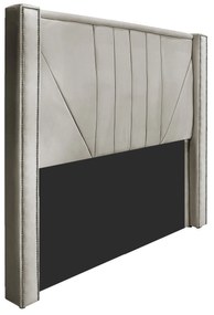 Cabeceira King Minsk P02 195 cm para cama Box Linho - ADJ Decor