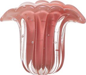 Vaso Murano Hallein Quartzo Rose