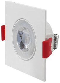Spot De Embutir Quadrado 3W 6500K Led Bivolt 7,4X7,4X2,5Cm | Opus Eco... (Branco)