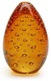 Peso Tela Oval Âmbar Murano Cristais Cadoro