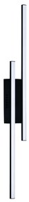 Arandela Lineare Duo 78X18X07Cm Led 20W 3000K Bivolt Preto Luz Direta... (Preto)